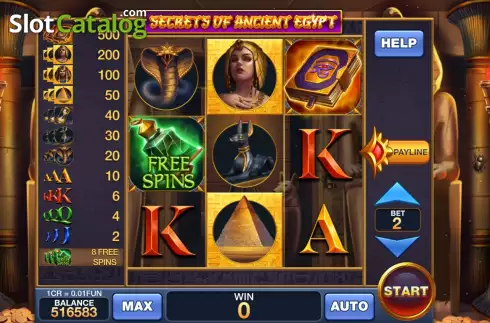 Οθόνη2. Secrets Of Ancient Egypt (Pull Tabs) Κουλοχέρης