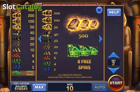 Οθόνη5. Secrets Of Ancient Egypt (Pull Tabs) Κουλοχέρης