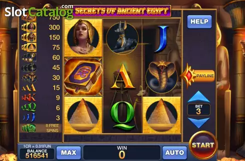 Οθόνη2. Secrets Of Ancient Egypt (Reel Respin) Κουλοχέρης 