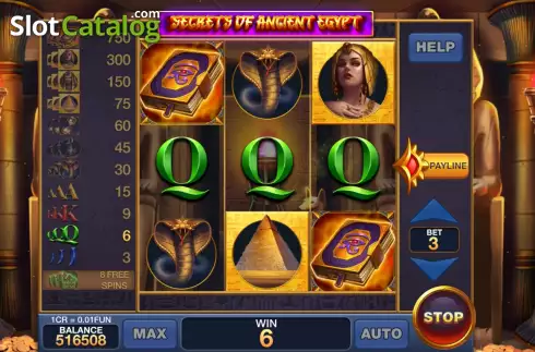 Οθόνη3. Secrets Of Ancient Egypt (Reel Respin) Κουλοχέρης 
