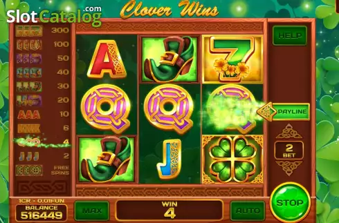 Οθόνη3. Clover Wins (Pull Tabs) Κουλοχέρης
