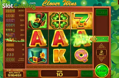 Οθόνη4. Clover Wins (Pull Tabs) Κουλοχέρης