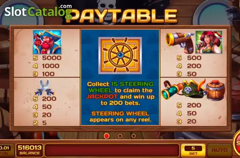 Οθόνη7. Pirate Steering Wheel Κουλοχέρης