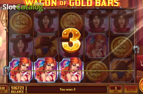 Οθόνη3. Wagon Of Gold Bars Κουλοχέρης 