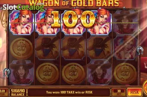 Οθόνη5. Wagon Of Gold Bars Κουλοχέρης 