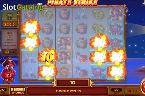 Οθόνη3. Pirate Strike Κουλοχέρης