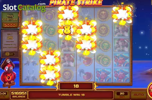 Οθόνη4. Pirate Strike Κουλοχέρης