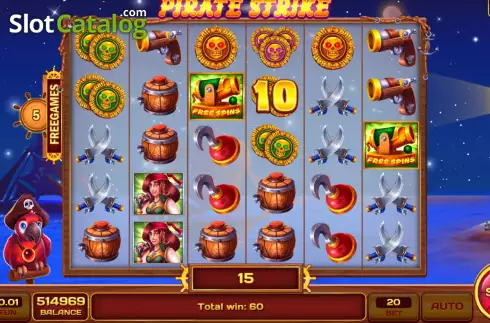 Οθόνη7. Pirate Strike Κουλοχέρης