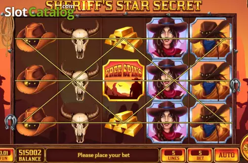 Οθόνη2. Sheriff's Star Secret Κουλοχέρης