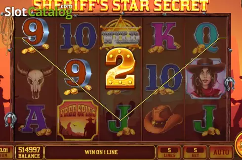 Οθόνη3. Sheriff's Star Secret Κουλοχέρης