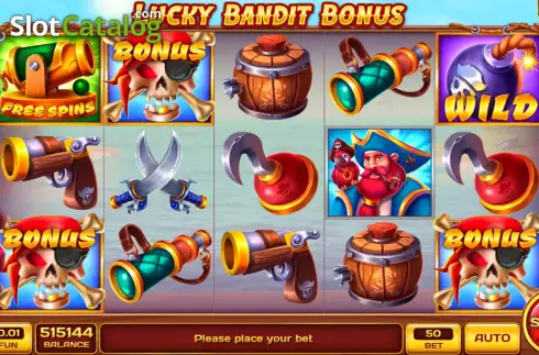 Οθόνη2. Lucky Bandit Bonus Κουλοχέρης