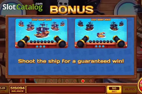 Οθόνη9. Lucky Bandit Bonus Κουλοχέρης