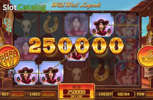Οθόνη3. Wild West Legends (ABXplay) Κουλοχέρης
