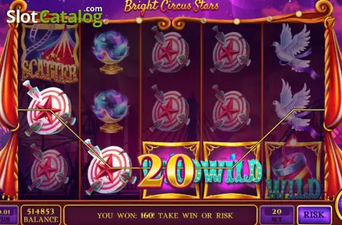 Οθόνη4. Bright Circus Stars Κουλοχέρης