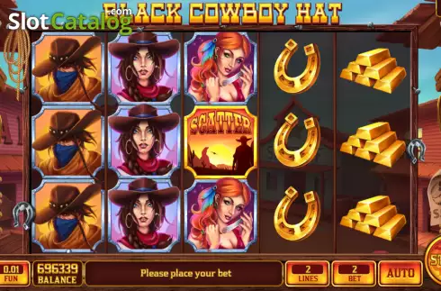 Οθόνη2. Black Cowboy Hat Κουλοχέρης