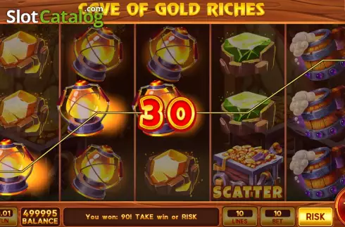Οθόνη3. Cave of Gold Riches Κουλοχέρης