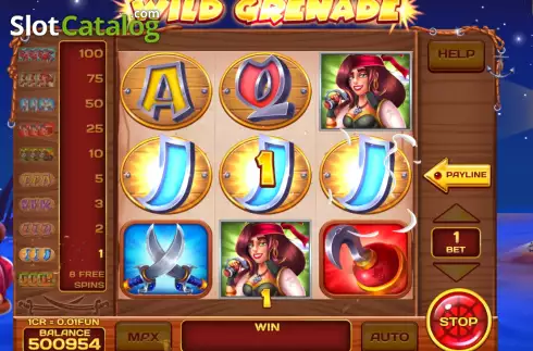 Οθόνη3. Wild Grenade (Pull Tabs) Κουλοχέρης