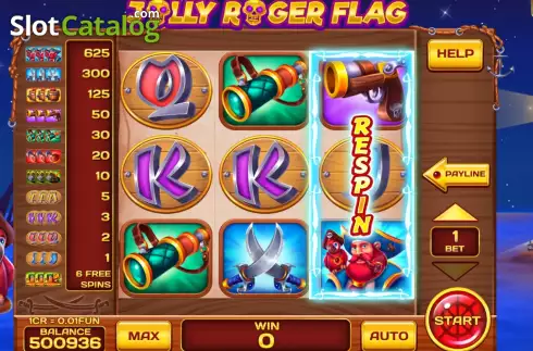 Οθόνη2. Jolly Roger Flag (Reel Respin) Κουλοχέρης