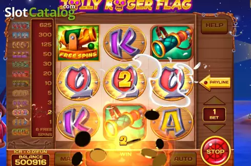 Οθόνη3. Jolly Roger Flag (Pull Tabs) Κουλοχέρης