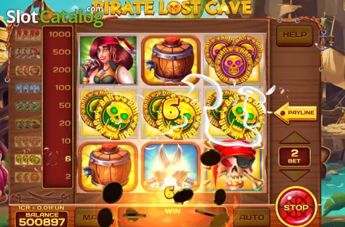 Οθόνη3. Pirate Lost Cave (Pull Tabs) Κουλοχέρης