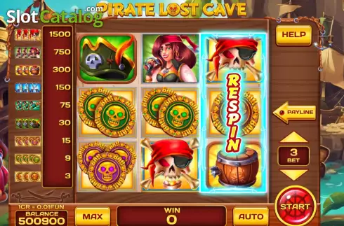 Οθόνη2. Pirate Lost Cave (Reel Respin) Κουλοχέρης