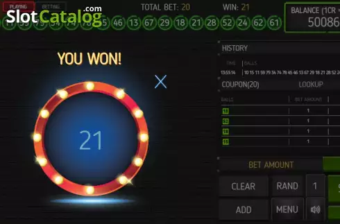 Οθόνη3. Keno Neon Turbo Κουλοχέρης
