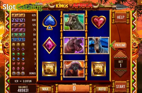 Οθόνη2. Kings of Africa (Pull Tabs) Κουλοχέρης