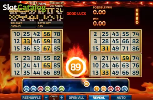 Οθόνη2. Firestorm Bingo Κουλοχέρης