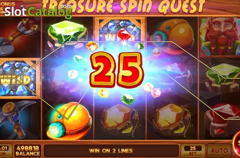 Οθόνη3. Treasure Spin Quest Κουλοχέρης