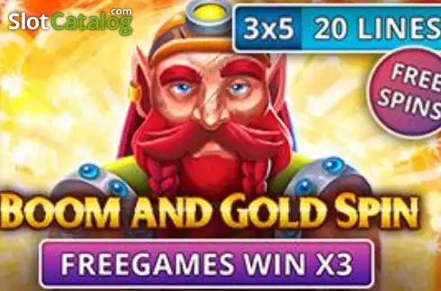 Boom and Gold Spin Λογότυπο Boom and Gold Spin Λογότυπο