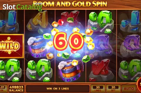Οθόνη3. Boom and Gold Spin Κουλοχέρης