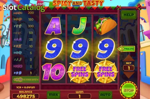 Οθόνη3. Spicy and Tasty (Pull Tabs) Κουλοχέρης 