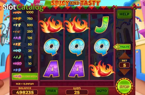 Οθόνη3. Spicy and Tasty (Reel Respin) Κουλοχέρης