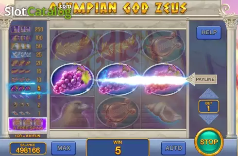 Οθόνη3. Olympian God Zeus (3x3) Κουλοχέρης 