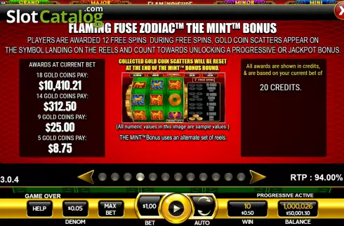 Οθόνη7. Flaming Fuse Zodiac Κουλοχέρης