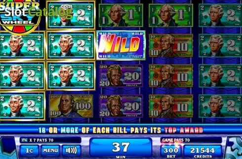 Money Roll Super Sky Wheel Λογότυπο Money Roll Super Sky Wheel Λογότυπο