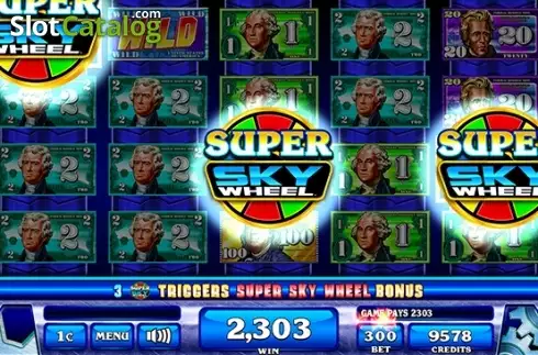 Οθόνη5. Money Roll Super Sky Wheel Κουλοχέρης