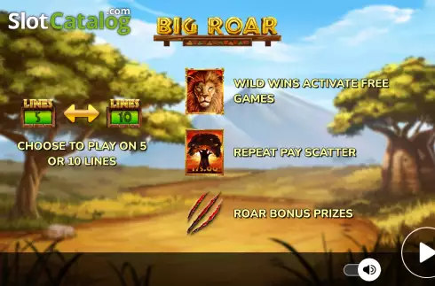 Οθόνη2. Big Roar Κουλοχέρης