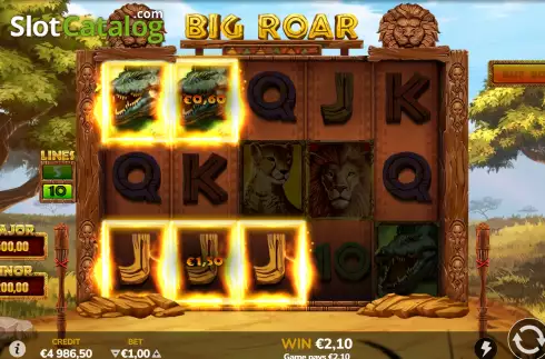 Οθόνη5. Big Roar Κουλοχέρης