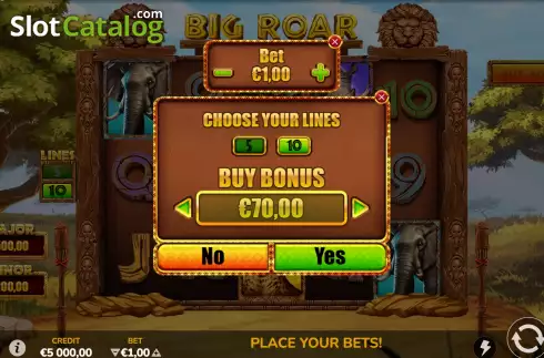 Οθόνη7. Big Roar Κουλοχέρης