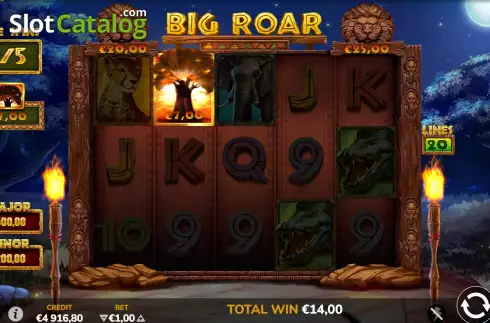Οθόνη9. Big Roar Κουλοχέρης