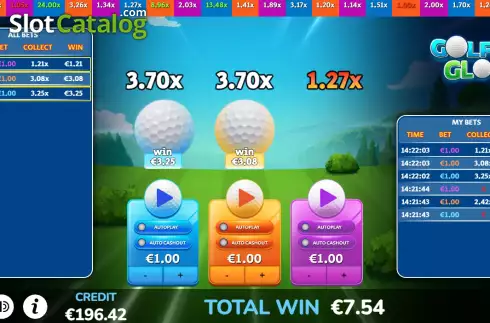 Οθόνη3. Golfing Glory Κουλοχέρης