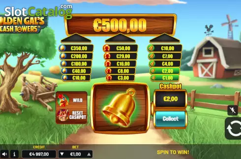 Οθόνη3. Golden Gals Cash Tower Κουλοχέρης