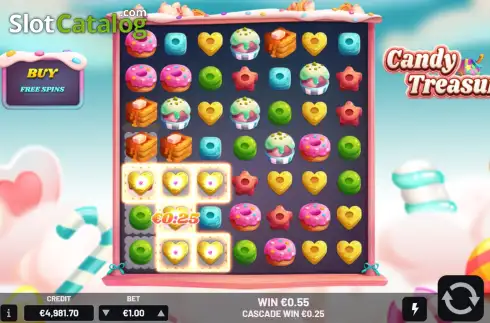 Οθόνη5. Candy Treasures Κουλοχέρης