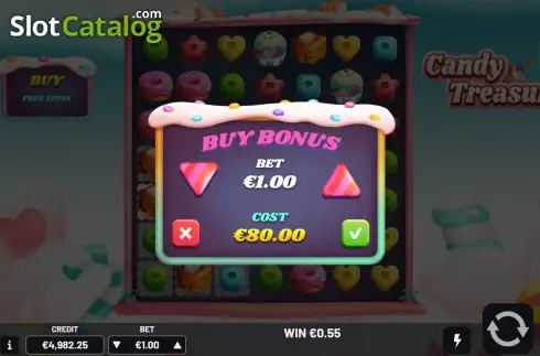 Οθόνη6. Candy Treasures Κουλοχέρης