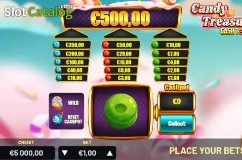 Οθόνη2. Candy Treasures Cash Towers Κουλοχέρης