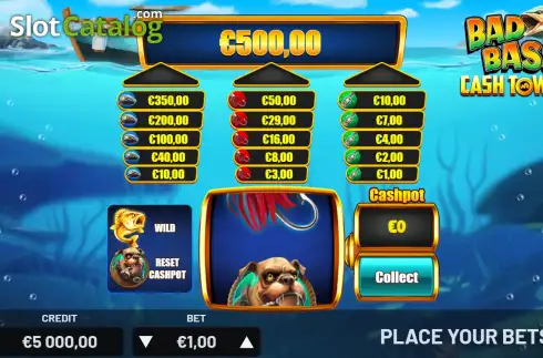 Οθόνη2. Bad Bass Cash Towers Κουλοχέρης 