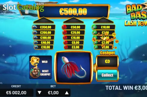 Οθόνη3. Bad Bass Cash Towers Κουλοχέρης 