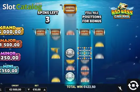 Οθόνη3. Bad Bass Cash Haul Κουλοχέρης
