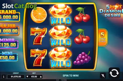 Οθόνη2. 5 Hot Diamond Desire Κουλοχέρης